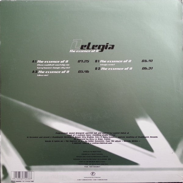 Elegia : The Essence Of It (12")