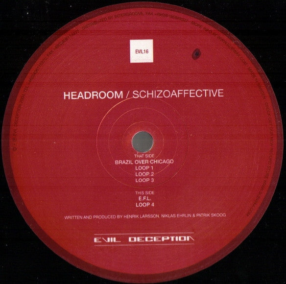 Headroom : Schizoaffective (12")