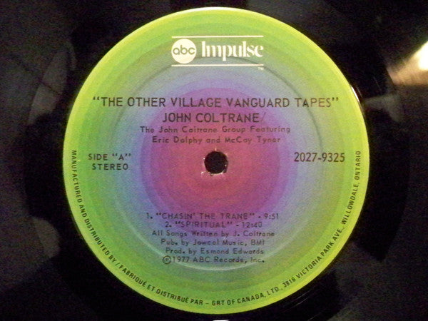 John Coltrane : The Other Village Vanguard Tapes (2xLP, Album)