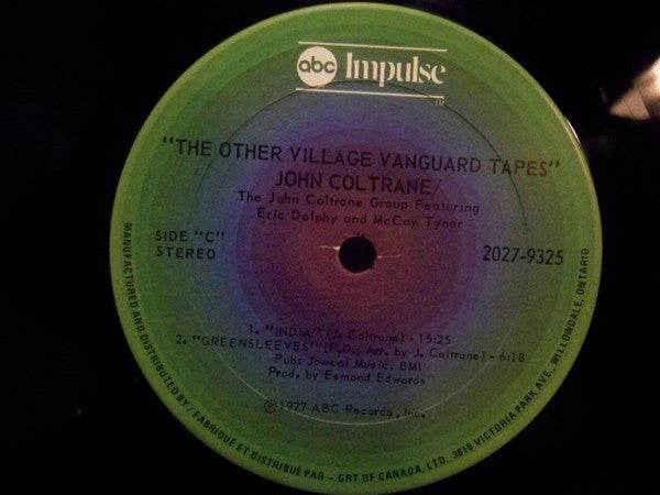 John Coltrane : The Other Village Vanguard Tapes (2xLP, Album)