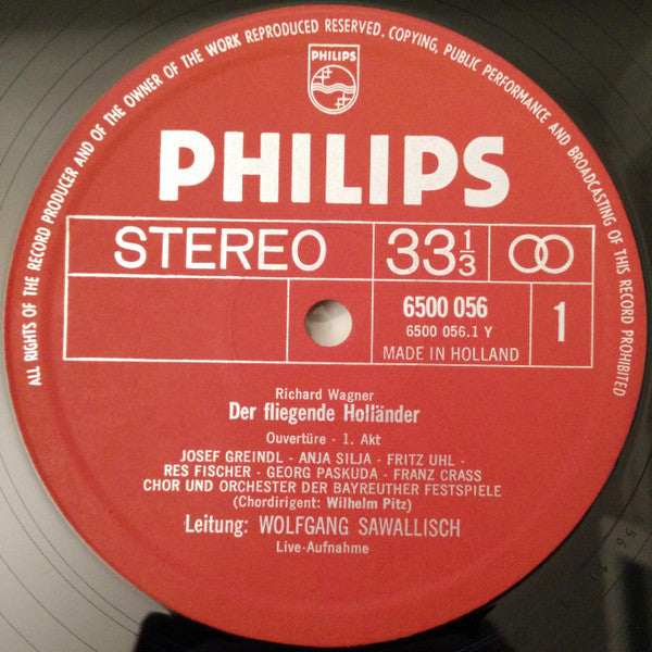 Richard Wagner - Grace Bumbry / Franz Crass / Irene Dalis / Josef Greindl / Hans Hotter / Gundula Janowitz / George London (2) / Gustav Neidlinger / Gerd Nienstedt / Anja Silja / Gerhard Stolze / Martti Talvela / Jess Thomas / Wolfgang Windgassen / Hans K : Der Fliegende Holländer - Tannhäuser - Parsifal (11xLP + Box, RE)