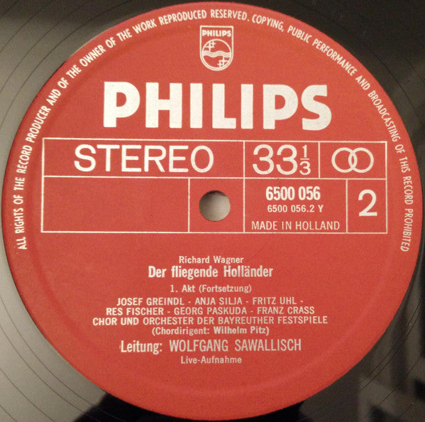 Richard Wagner - Grace Bumbry / Franz Crass / Irene Dalis / Josef Greindl / Hans Hotter / Gundula Janowitz / George London (2) / Gustav Neidlinger / Gerd Nienstedt / Anja Silja / Gerhard Stolze / Martti Talvela / Jess Thomas / Wolfgang Windgassen / Hans K : Der Fliegende Holländer - Tannhäuser - Parsifal (11xLP + Box, RE)