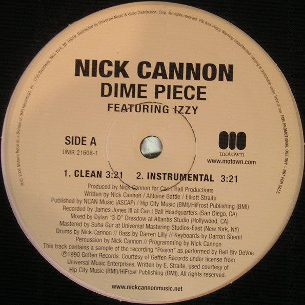 Nick Cannon : Dime Piece (12", Promo)