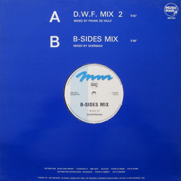 Frank De Wulf / Sherman : D.W.F. Mix 2 / B-Sides Mix (12", Mixed)