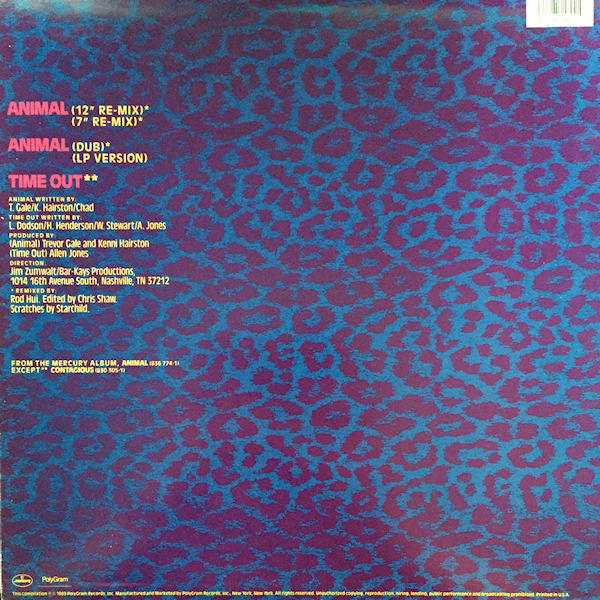 Bar-Kays : Animal / Time Out (12", Single)