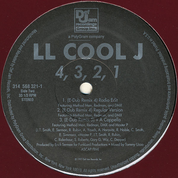 LL Cool J : 4, 3, 2, 1 (12", Single)