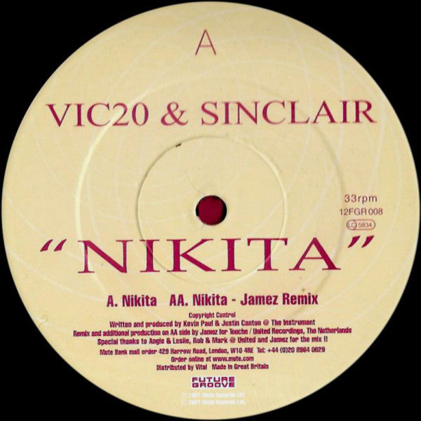 Vic 20 & Sinclair : Nikita (12", Single)