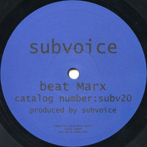 Subvoice : Beat Marx (12")