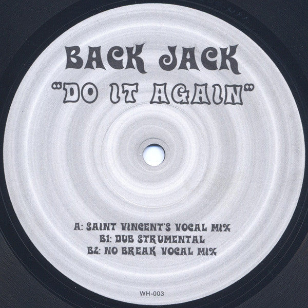 Back Jack : Do It Again (12")