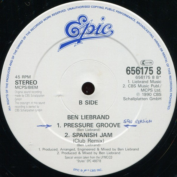 Ben Liebrand : I Wish (12")