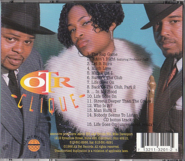 OTR Clique : The Rap Game (CD, Album)