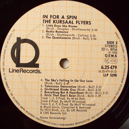 Kursaal Flyers : In For A Spin (LP, Comp)