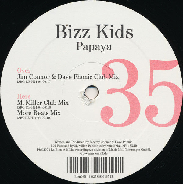 Bizz Kids : Papaya (12")