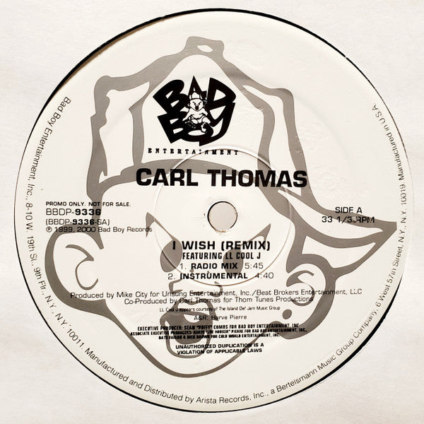 Carl Thomas : I Wish (Remix) (12", Promo)