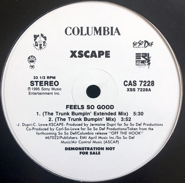 Xscape : Feels So Good (12", Promo)