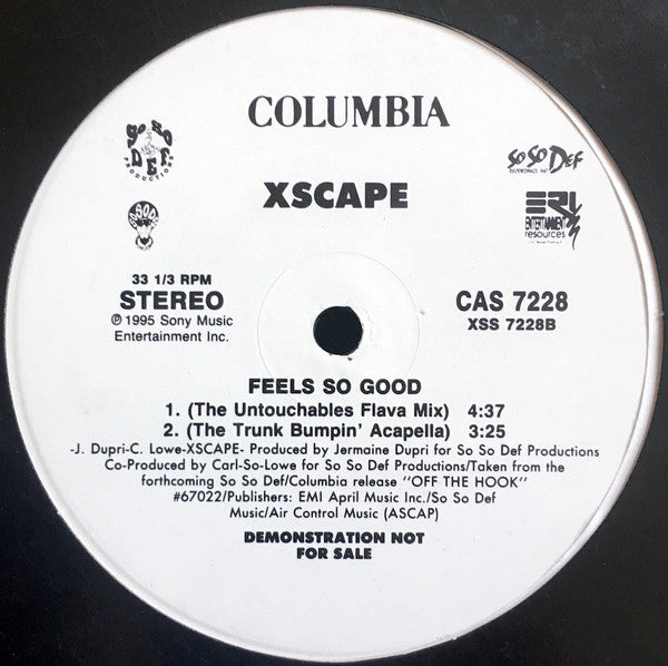 Xscape : Feels So Good (12", Promo)