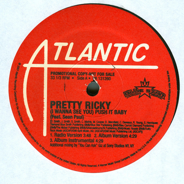 Pretty Ricky (2) : (I Wanna See You) Push It Baby (12", Promo)