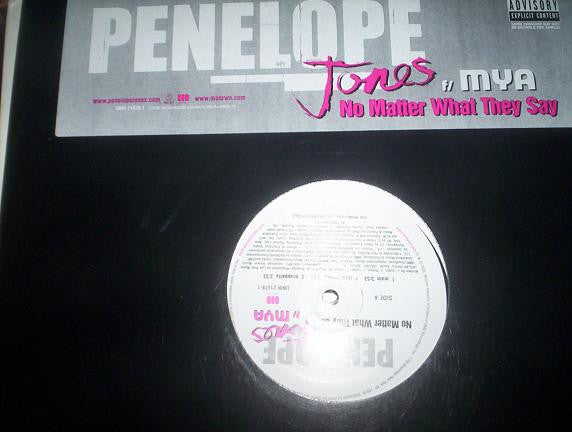 Penelope Jones Featuring Mya : No Matter What They Say (12", Single, Promo)