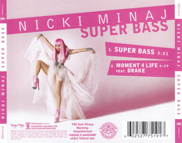 Nicki Minaj : Super Bass (CD, Single)