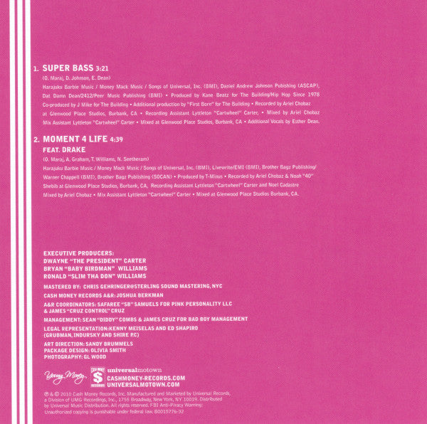 Nicki Minaj : Super Bass (CD, Single)