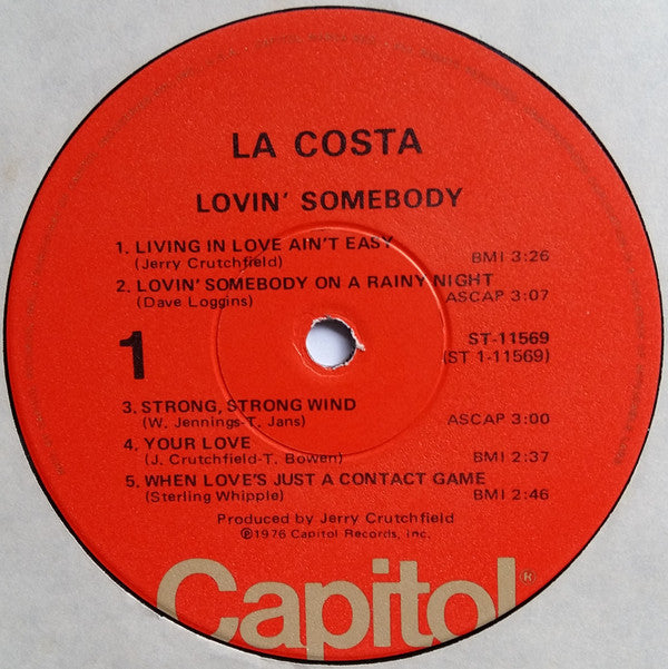 La Costa : Lovin' Somebody (LP)