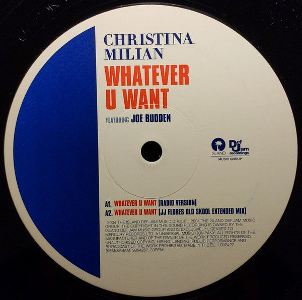 Christina Milian : Whatever U Want (12")