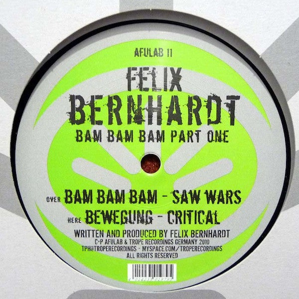 Felix Bernhardt : Bam Bam Bam Part One (12")