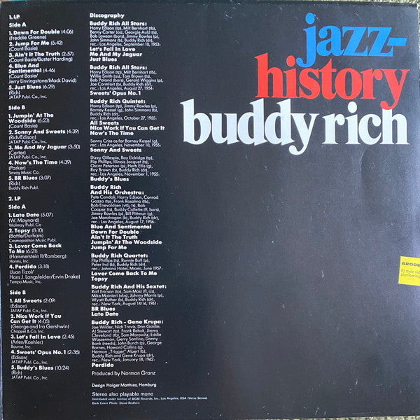 Buddy Rich : Jazz History Vol.17 (2xLP, Comp)