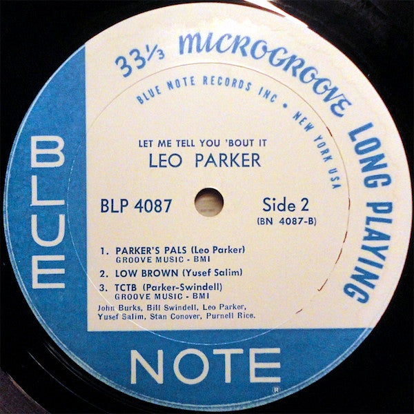 Leo Parker : Let Me Tell You 'Bout It (LP, Album, Mono)