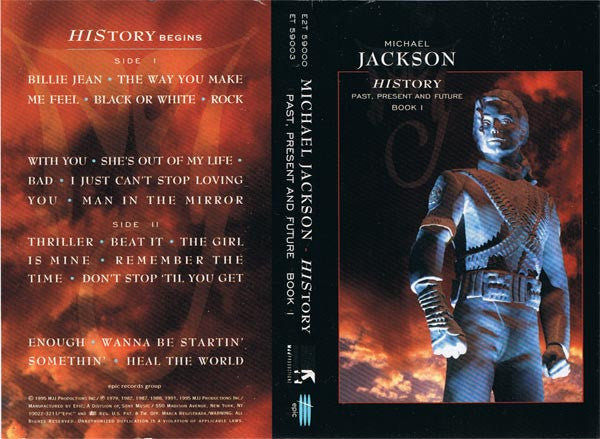 Michael Jackson : HIStory - Past, Present And Future - Book I (Cass, Comp, RM + Cass, Album + Box)