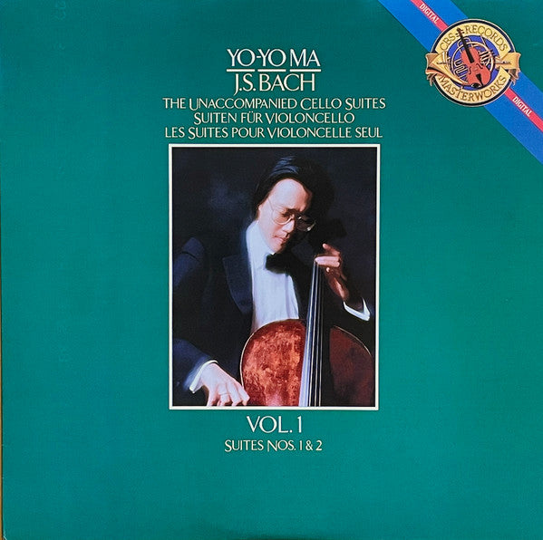 Johann Sebastian Bach, Yo-Yo Ma : The Unaccompanied Cello Suites  / Suiten Für Violoncello / Les Suites Pour Violoncelle Seul - Vol. 1, Suites Nos. 1 & 2 (LP, Album, RE)