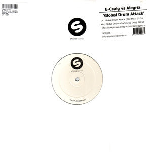 E-Craig vs. Alegria (2) : Global Drum Attack (12", TP)