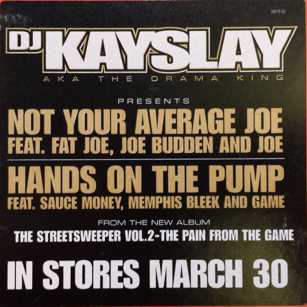 DJ Kay Slay Feat. Fat Joe, Joe Budden and Joe : Not Your Average Joe (12")