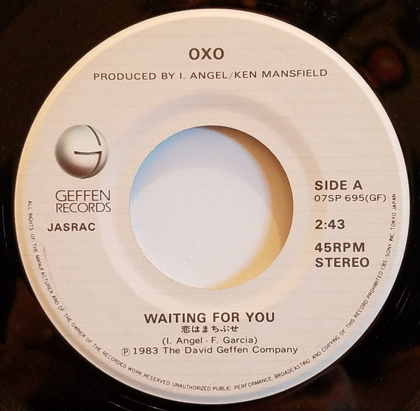 OXO (2) : Waiting For You (7", Single)