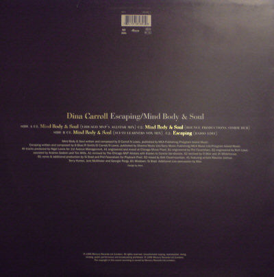 Dina Carroll : Escaping / Mind Body & Soul (12")