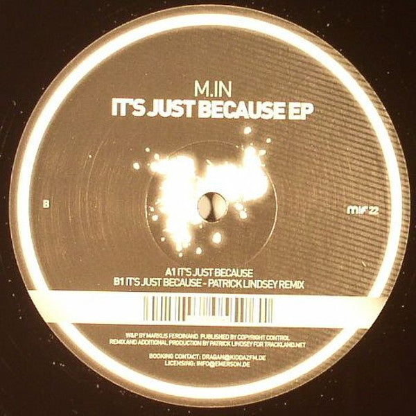 M.in : It's Just Because EP (12", EP)