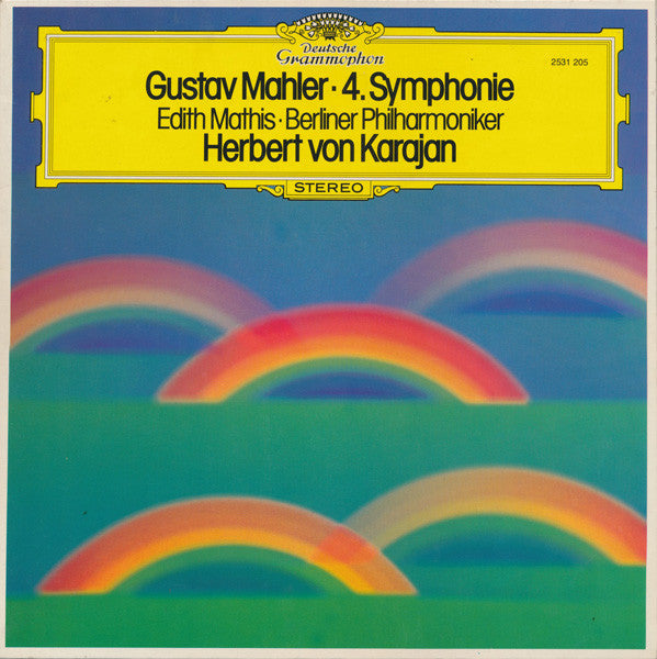 Gustav Mahler - Edith Mathis, Berliner Philharmoniker, Herbert von Karajan : 4. Symphonie (LP, Album)