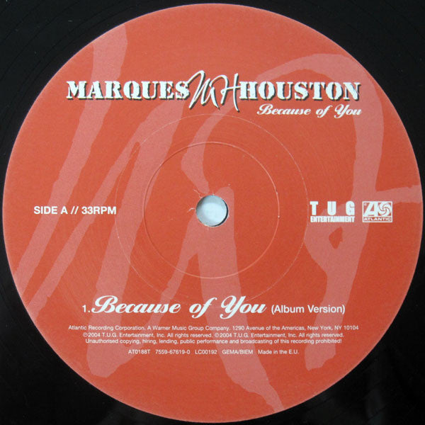 Marques Houston : Because Of You / Dirty Dancin (12")