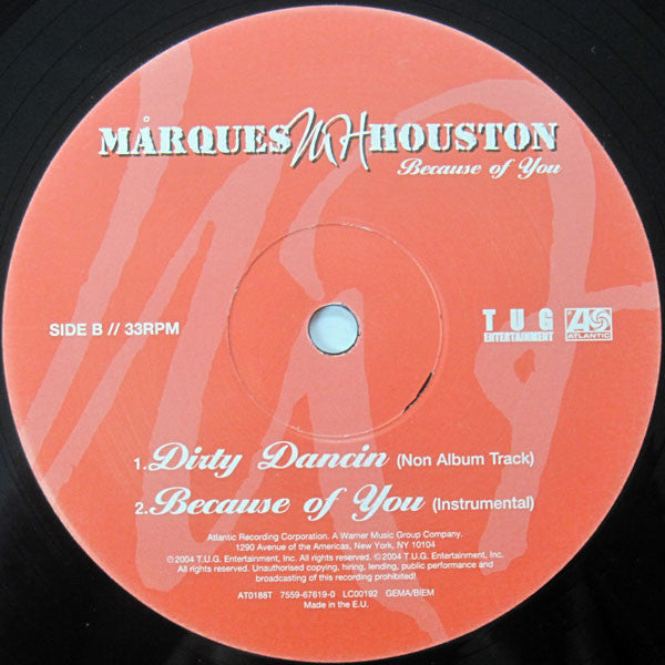 Marques Houston : Because Of You / Dirty Dancin (12")