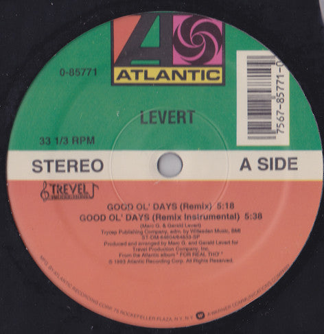 Levert : Good Ol' Days (12")