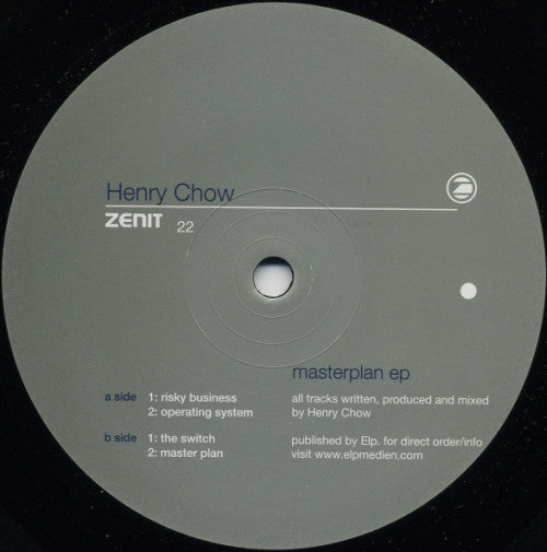 Henry Chow : Masterplan EP (12", EP)