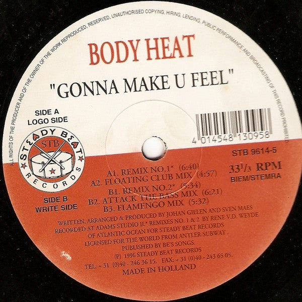 Body Heat : Gonna Make U Feel (12")