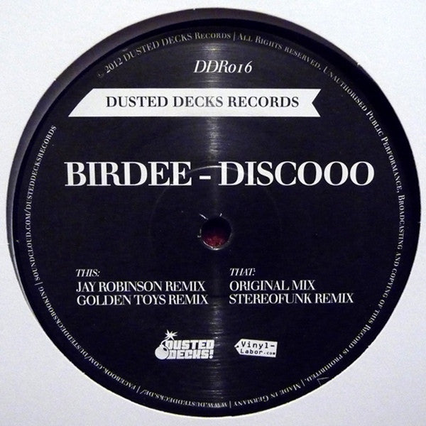 Birdee : Discooo (12")