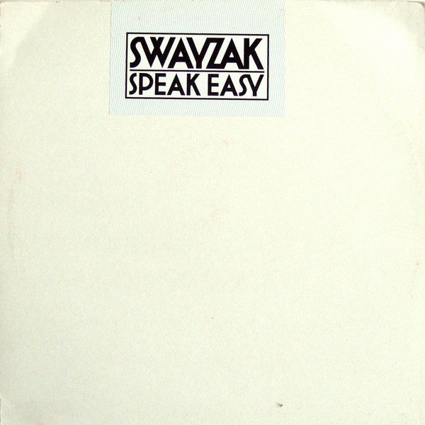 Swayzak : Speak Easy (12")