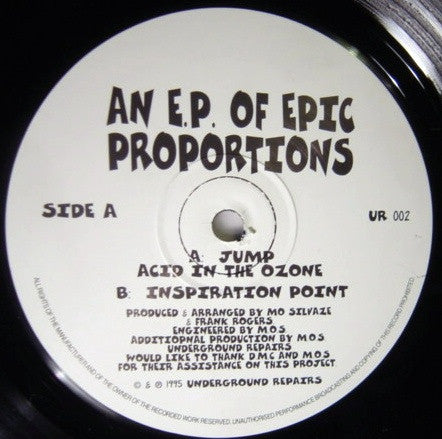 Underground Repairs : An E.P. Of Epic Proportions (12", EP)