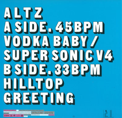 Altz : Vodka Baby (12")