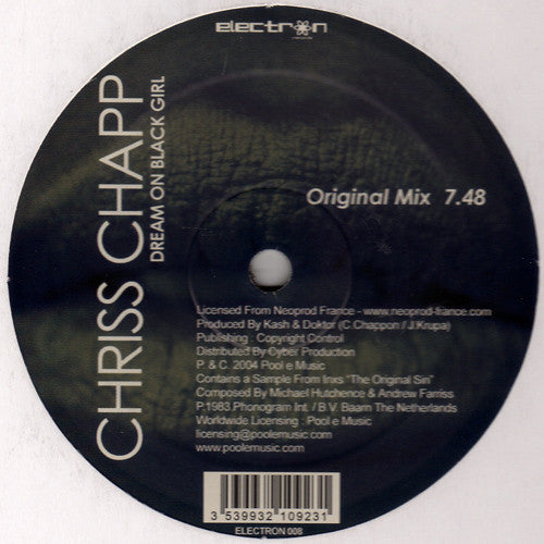 Chriss Chapp : Dream On Black Girl (12", S/Sided)