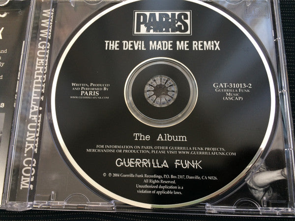 Paris (2) : The Devil Made Me Remix (CD)