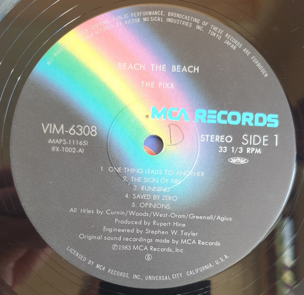 The Fixx : Reach The Beach (LP, Album)