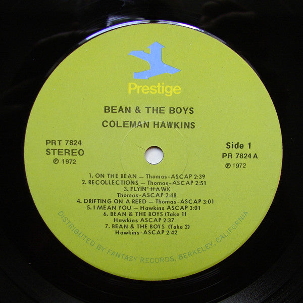 Coleman Hawkins : Bean And The Boys (LP, Comp, RE, RM)